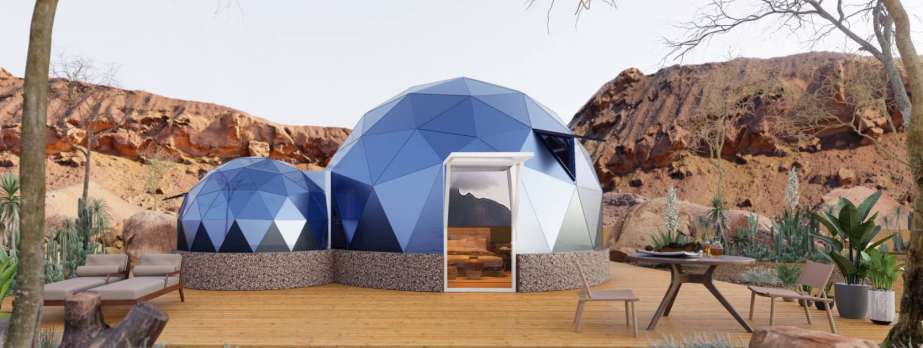 金东区球形智能光伏玻璃星空房